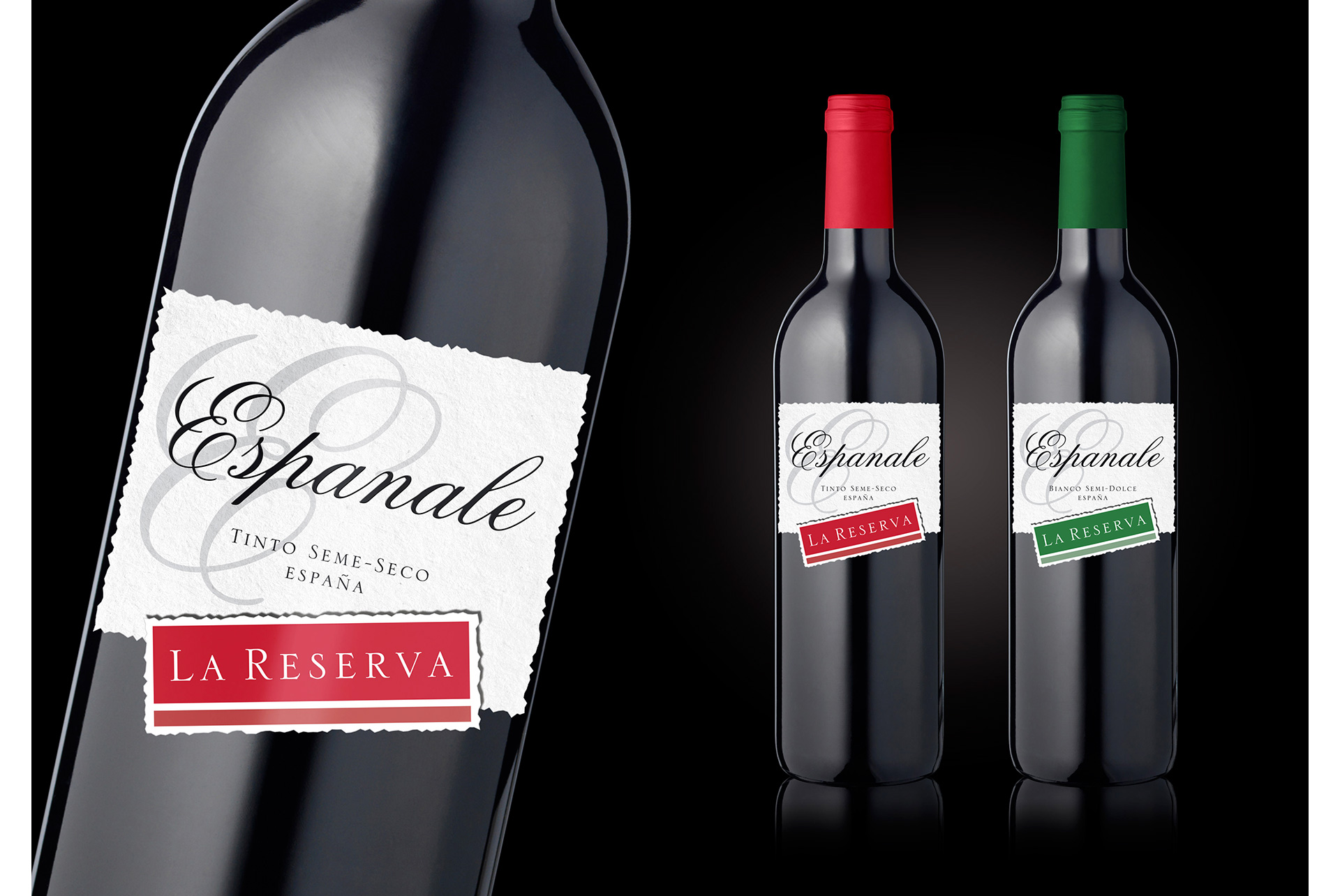 Projekt etykiety wina Espanale