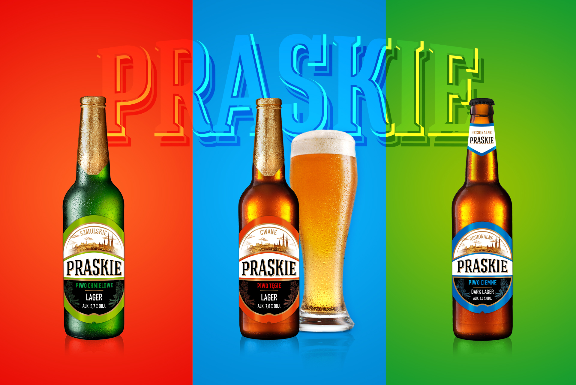 Piwo Praskie Regionalne Beer Range Label Design