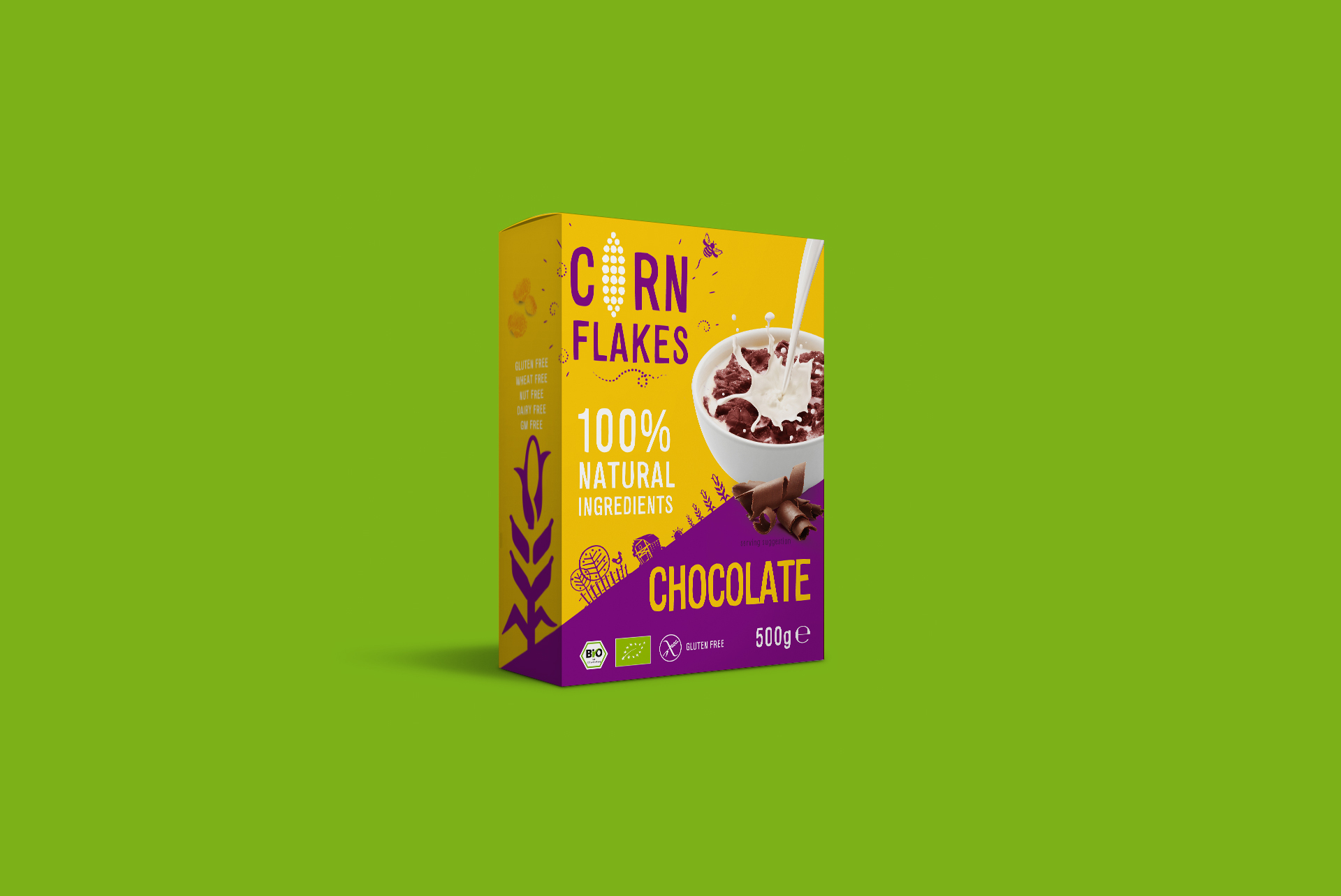 Corn Flakes Chocolate Packaging Design