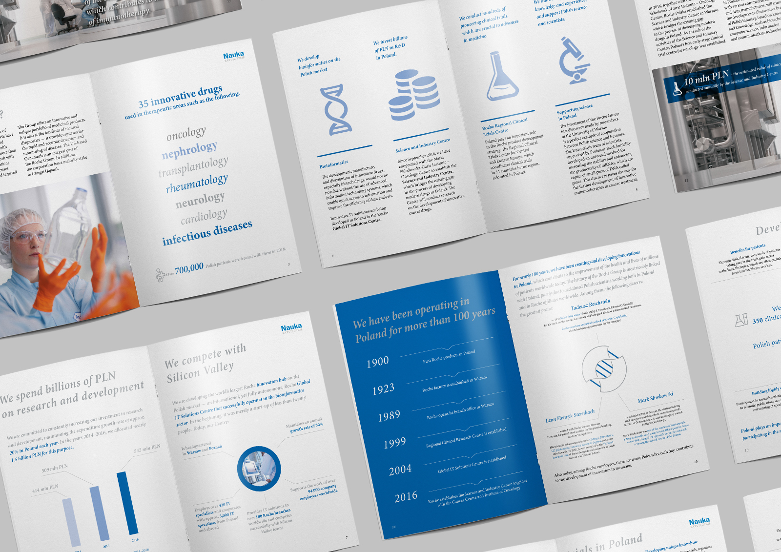 Company Profile Brochure Design Roche