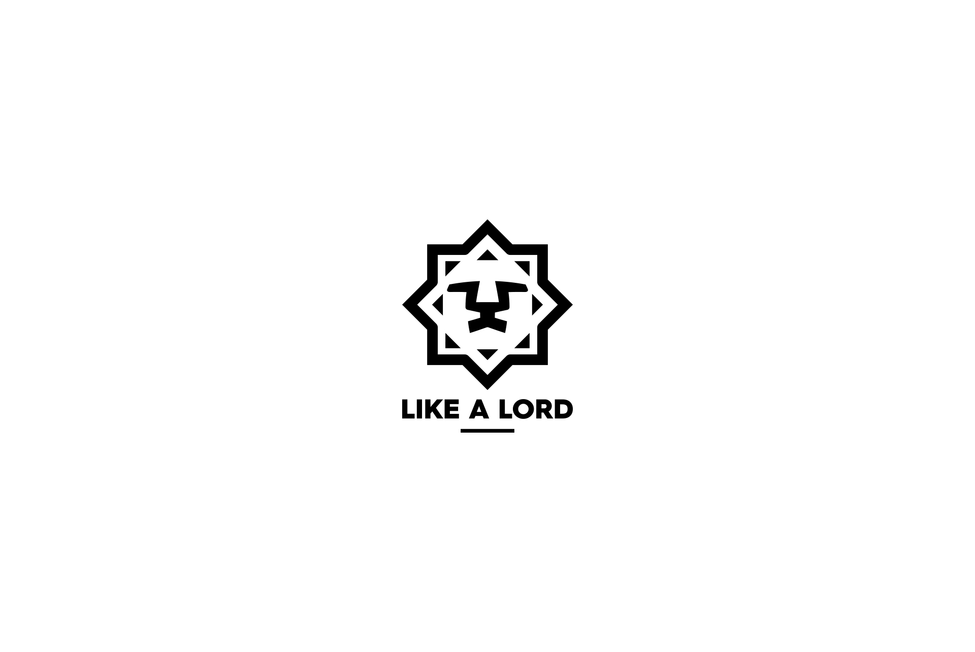 Like a Lord Logo Design Lion